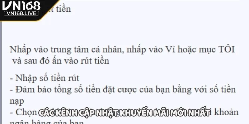Các kênh cập nhật khuyến mãi mới nhất