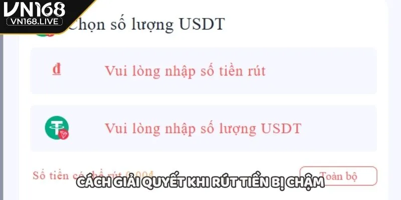 Cách giải quyết khi rút tiền bị chậm