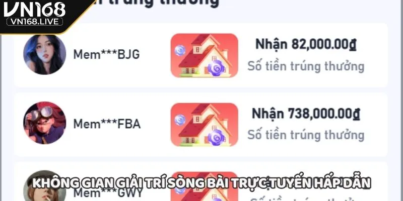 Không gian giải trí sòng bài trực tuyến hấp dẫn