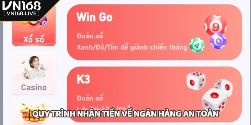 Quy trình nhận tiền về ngân hàng an toàn